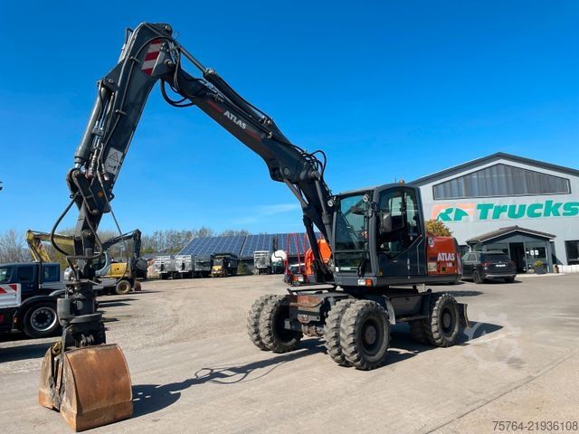 Excavadora móvil ATLAS 160 W/Verstellausleger/Zusatzhydraulik/3x Stück