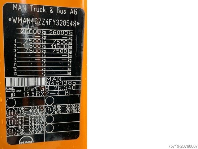 Atkritumu vedējs MAN 26.340 TGM Zöller Medium XL-S Zöller 2301