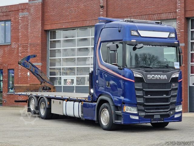 Sideloader sistēma Scania S580 V8 NGS Highline 6x2*4 - Side loader Contai...
