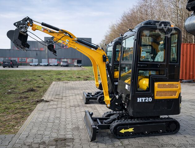 Minibagger 2,0 t - Klasse Tec - Point GmbH - Motor Kubota D902 HT20P - Heizung + Klima - Vollkabine