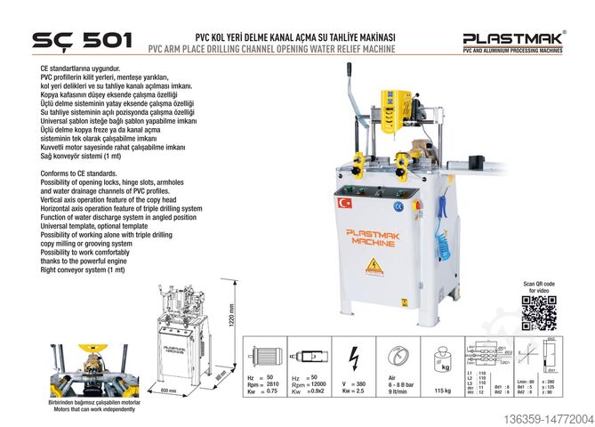 PVC TEK KAFALI ÜRETİM GRUBU PLASTMAK PVC ALÜMİNYUM İŞLEME MAKİNELERİ PVC TEK KAFALI ÜRETİM MAKİNE SETİ