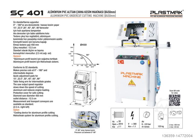 PVC TEK KAFALI ÜRETİM GRUBU PLASTMAK PVC ALÜMİNYUM İŞLEME MAKİNELERİ PVC TEK KAFALI ÜRETİM MAKİNE SETİ