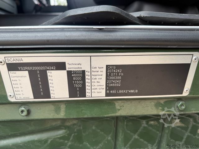 Камион со платформа SCANIA R480 Pritsche+LBW Klima Retarder AHK Luft