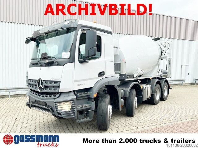 کامیون کمپرسی با جرثقیل قلابی Mercedes-Benz Arocs 3240 8x4, Abroller VDL SK-25-5700