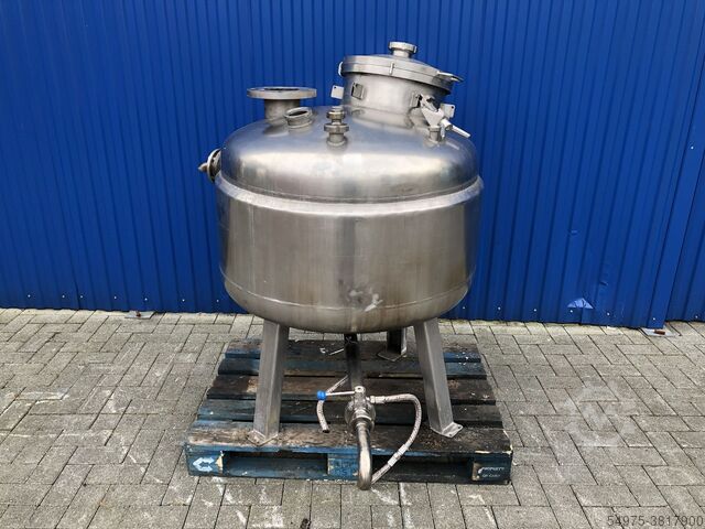 Process tank stainless steel double jacket 