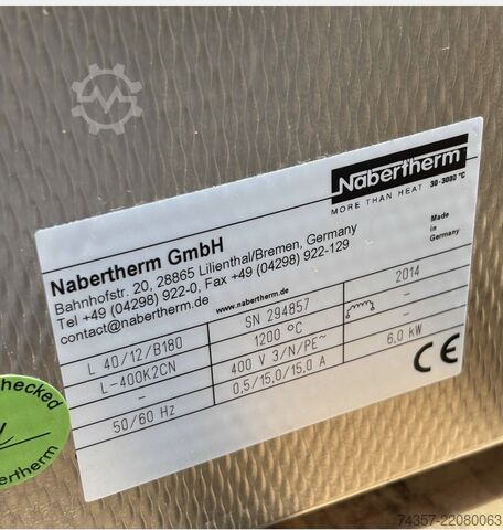 Cinci Nabertherm L 40/12/B180 Nabertherm L 40/12/B180