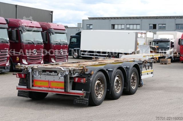 Gjysmë-rimorkio me korpus të këmbyeshëm LECITRAILER BDF Multi-Chassis Lift-/Lenkachse SAF-Achsen