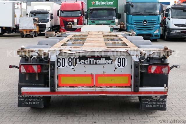Gjysmë-rimorkio me korpus të këmbyeshëm LECITRAILER BDF Multi-Chassis Lift-/Lenkachse SAF-Achsen