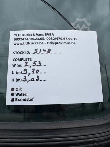 Carro de bombeiros Volvo FM 10.360 **6X2-BELGIAN ORIGINE-8000LTR WATERTA...