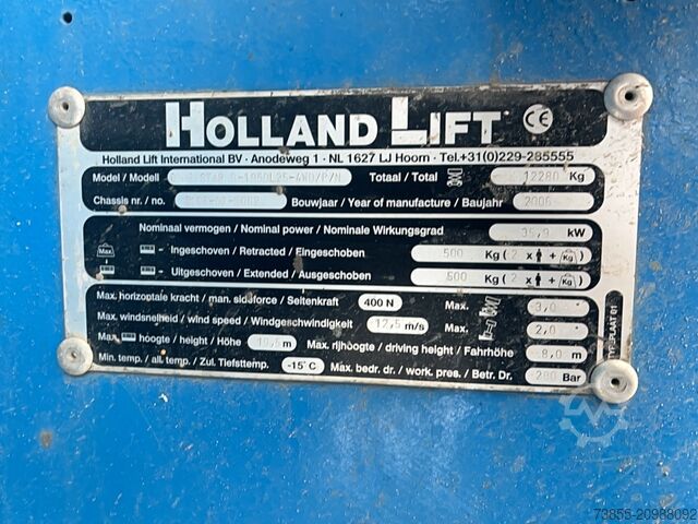 โต๊ะยกแบบกรรไกร Holland-Lift B195-DL25 (21m)
