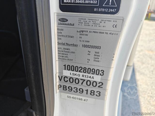 Prevoz v hladilniku/zamrznjenem stanju MAN TGL 8.180 Carrier Viento 350