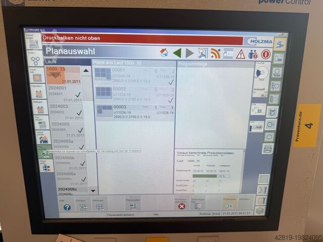 Planta divisora de paneles HOLZMA HPP 380/43/43 NEW PROFILINE