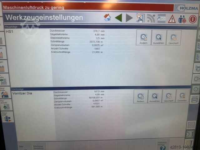 Planta divisora de paneles HOLZMA HPP 380/43/43 NEW PROFILINE