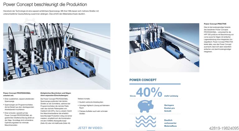 Planta divisora de paneles HOLZMA HPP 380/43/43 NEW PROFILINE