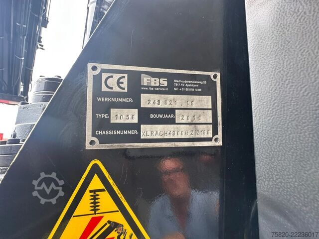 Crane truck DAF XF 530 8X2+HIAB 1055E-8+JIB 150X-6 KRAAN/KRAN/C...