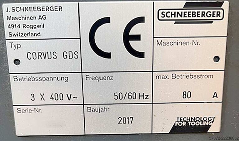 Rectificadora de herramientas CNC Schneeberger Corvus GDS 650