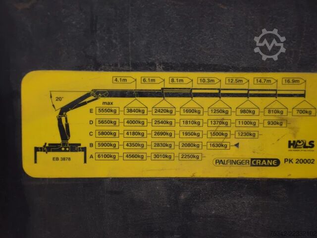 Sistema de braço de gancho Volvo FH 400 +Palfinger PK 20002 - 3x hydr. - Remote ...