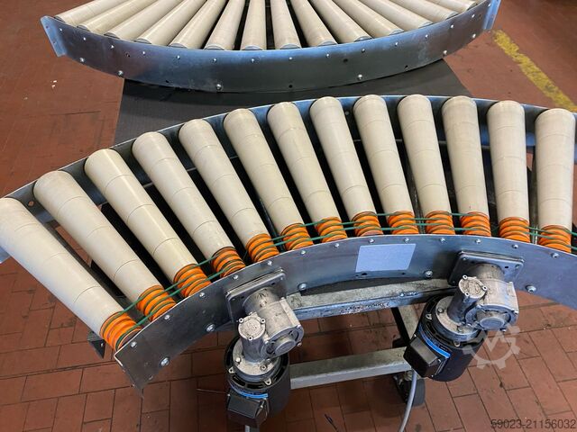 สายพานลำเลียงลูกกลิ้ง Soco System 90 Grad Rollenbahnkurve