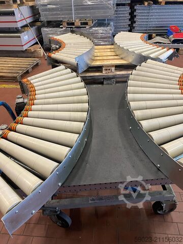 สายพานลำเลียงลูกกลิ้ง Soco System 90 Grad Rollenbahnkurve