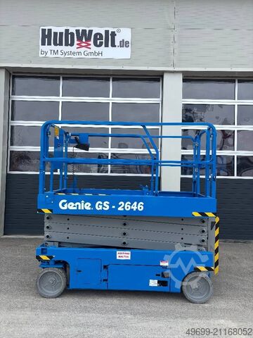 Angkat gunting Genie GS 2646 10m Scherenarbeitsbühne *Akkus NEU*