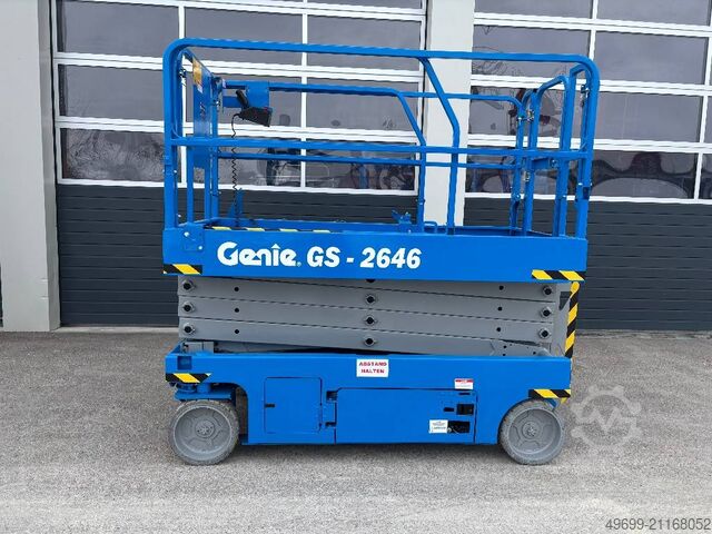 Angkat gunting Genie GS 2646 10m Scherenarbeitsbühne *Akkus NEU*