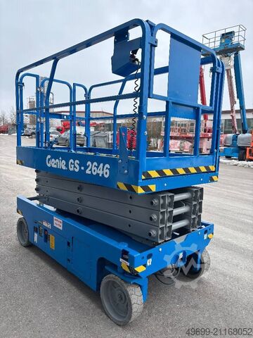 Angkat gunting Genie GS 2646 10m Scherenarbeitsbühne *Akkus NEU*