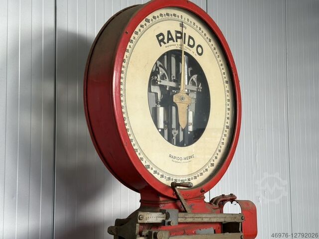 Pallevægt Nostalgi-vægt Rapido-Werke / Neigungswaage / Abm.: 1.250 x 1.360 x 2.250 mm (BxTxH)