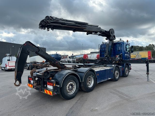 Gru montata su autocarro SCANIA G480 8x2*6 Hakenlift / Hiab 244 EP-5 Hipro