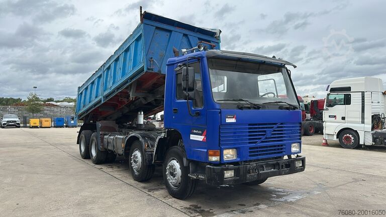 3-sānu pašizgāzējs Volvo FL 12.380 (8X4 /STEEL SUSP. / BOITE MANUELLE / ...