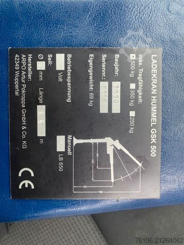 Xe bán tải van MAN TGE 3.180 Pristche mit Kran *Doppelkabine*Ahk*