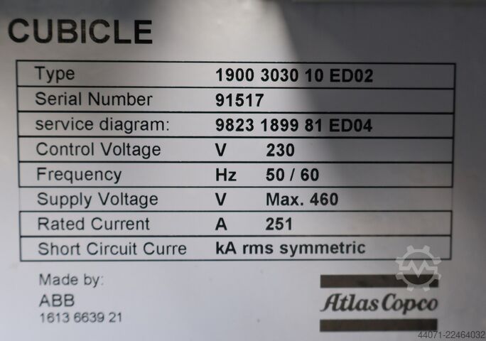Compresor de tornillo ZR90 Atlas Copco ZR90