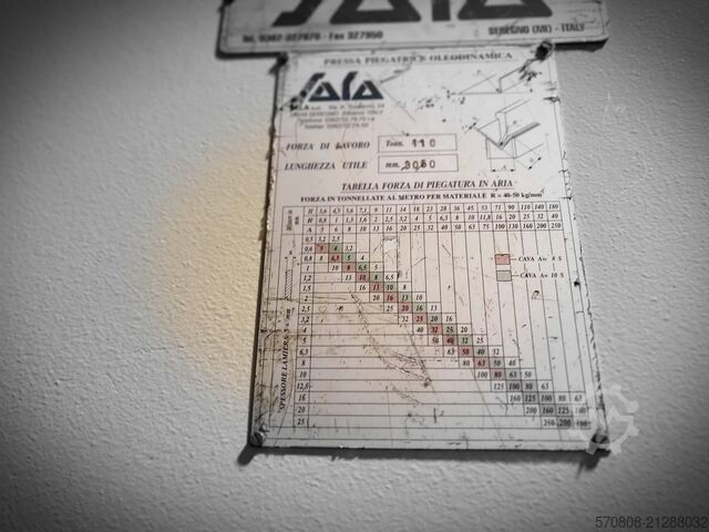 SALA press brake 3000 x 110 ton SALA 3000 X 100 CN