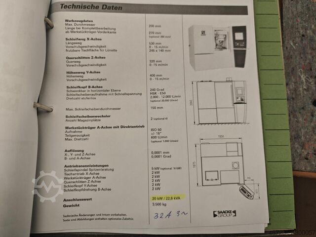 шлайфмашина за инструменти SAACKE UW1F