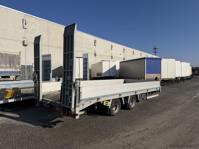 Lågbyggd trailer Humbaur HBTZ 136224 TA-BS  13,6 T Tandemtieflader