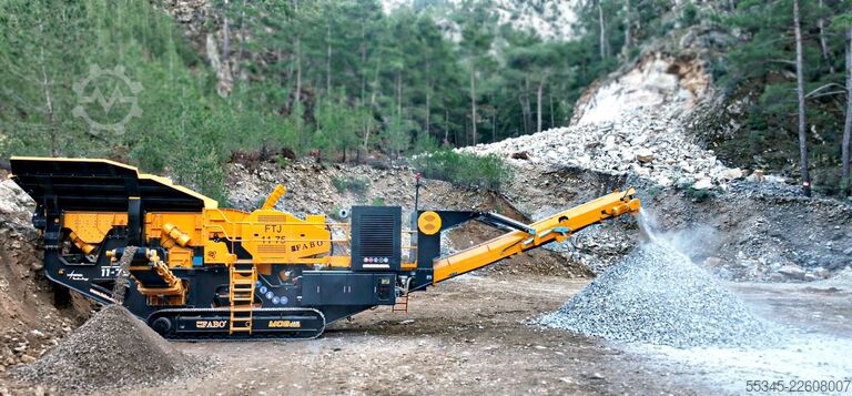 Equipo de trituración/planta de trituración móvil FABO Mobile Crushing Plant Mobile Tracked Jaw Crusher FTJ-1175