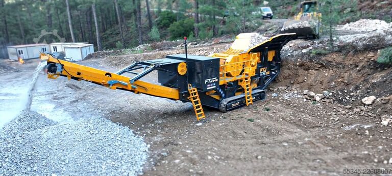 Equipo de trituración/planta de trituración móvil FABO Mobile Crushing Plant Mobile Tracked Jaw Crusher FTJ-1175