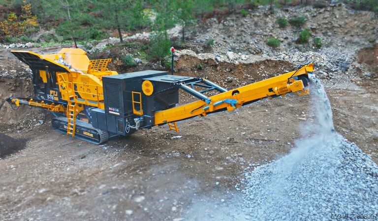 Equipo de trituración/planta de trituración móvil FABO Mobile Crushing Plant Mobile Tracked Jaw Crusher FTJ-1175