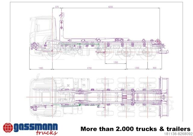 Tovornjak s kavljem za kontejnerje T20-57-S Abrollanlage, 19x VORHANDEN!