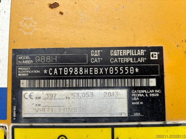 รถตักล้อยาง CAT 988 H