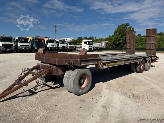 žemagrindė puspriekabė statybos technikos transportavimui CTC RP26S