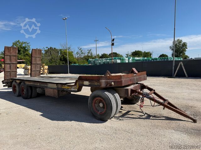 žemagrindė puspriekabė statybos technikos transportavimui CTC RP26S