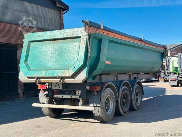 Tipper semitrailer LANGENDORF SKS-HS 24/28 Stahlmulde Liftachse