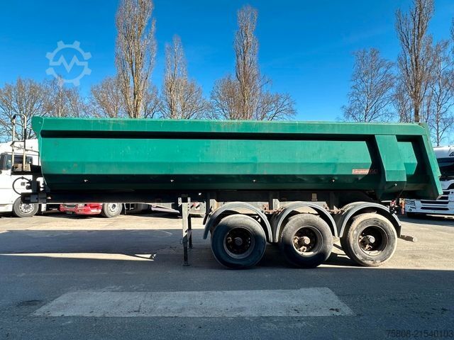 Tipper semitrailer LANGENDORF SKS-HS 24/28 Stahlmulde Liftachse
