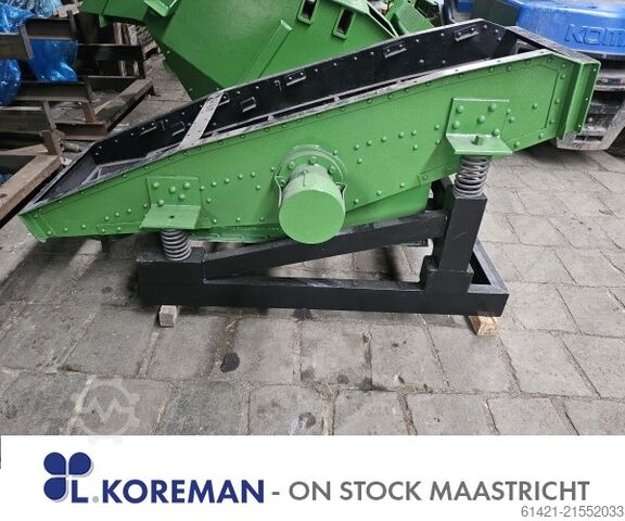 Flämrich Siebmaschine für Feinmaterialien Flämrich Surface: 1600 x 600 mm – 1 Deck Screening machine Flämrich for fine materials
