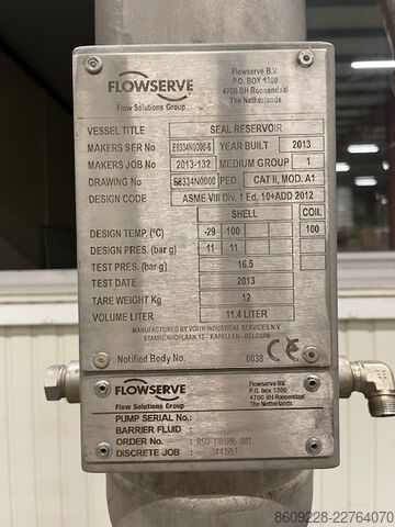 Kreiselprozesspumpe Flowserve DURCO Centrifugal Pump Mark 3 ISO 3K125-80-315RV