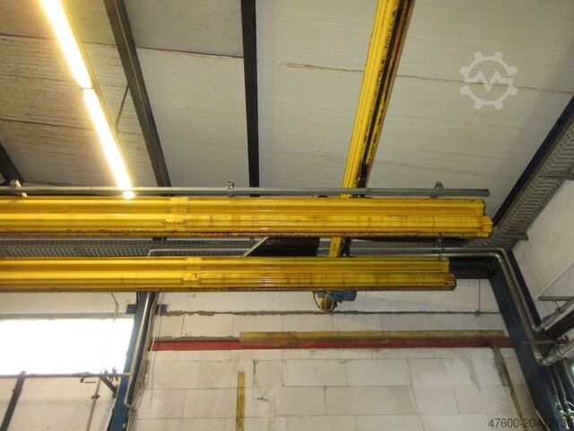 Grúa de techo Grúa de interior Grúa de pista ABUS HB ZHB Portalkran 1000KG Kettenzug LxB 20x10m NL 1000Kg 1t + Fahrantrieb