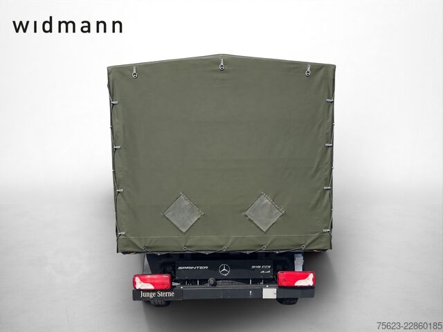 Curtain sider van Mercedes-Benz Sprinter 319 CDI DOKA Pritsche Plane Klima Tempomat