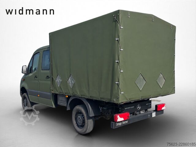 Curtain sider van Mercedes-Benz Sprinter 319 CDI DOKA Pritsche Plane Klima Tempomat