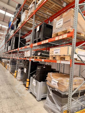 Skrūvēta plaukts Highrise Boltless Pallet Racking With Frame Protectors