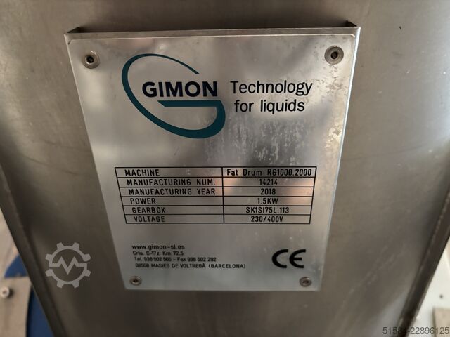 Bubnový povlakovací systém Gimon RG1000.2000